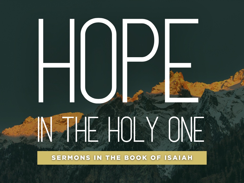 Hope in the Holy One